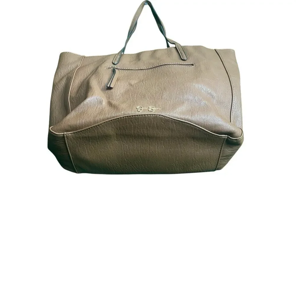 Jessica Simpson Vienna Sherpa Purse Pre Owned Medium Shoulder Bag Almond Brown